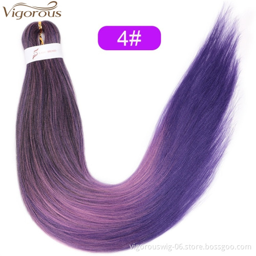 Vigorous Pre-stretched 3 Tone Ombre Easy Braiding Hair EXtensions Synthetic Hair Twist Hair for African Wholesale Price